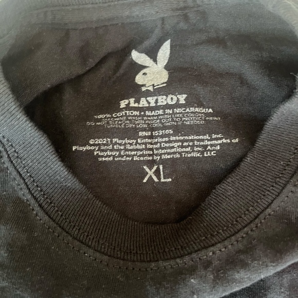 Playboy Bunny Black Longsleeve Tee XL - Picture 3 of 3